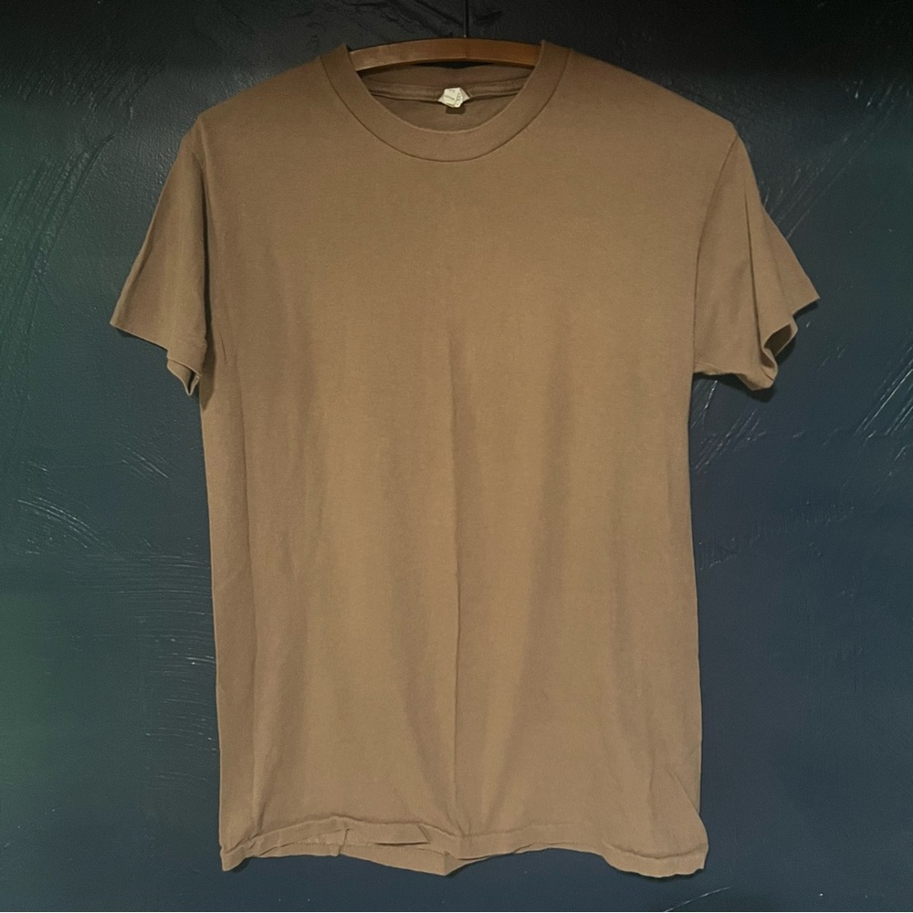 Vintage Olympic Mills Corp Military Brown Single stitch
PT Shirt Mens Medium M